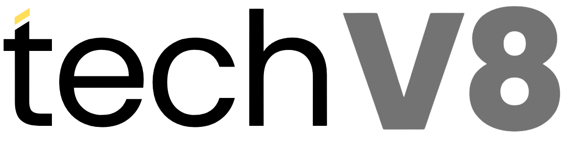 techV8 global technology services logo